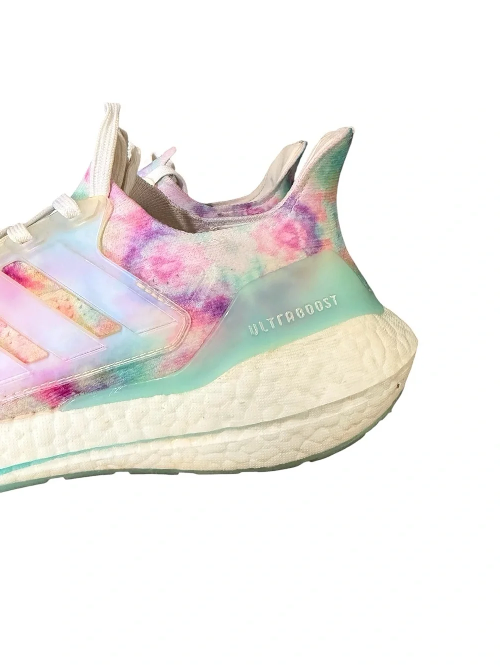 Adidas UltraBoost 21 Tie Dye Running Shoes Pastel Athletic Women’s Size 9.5